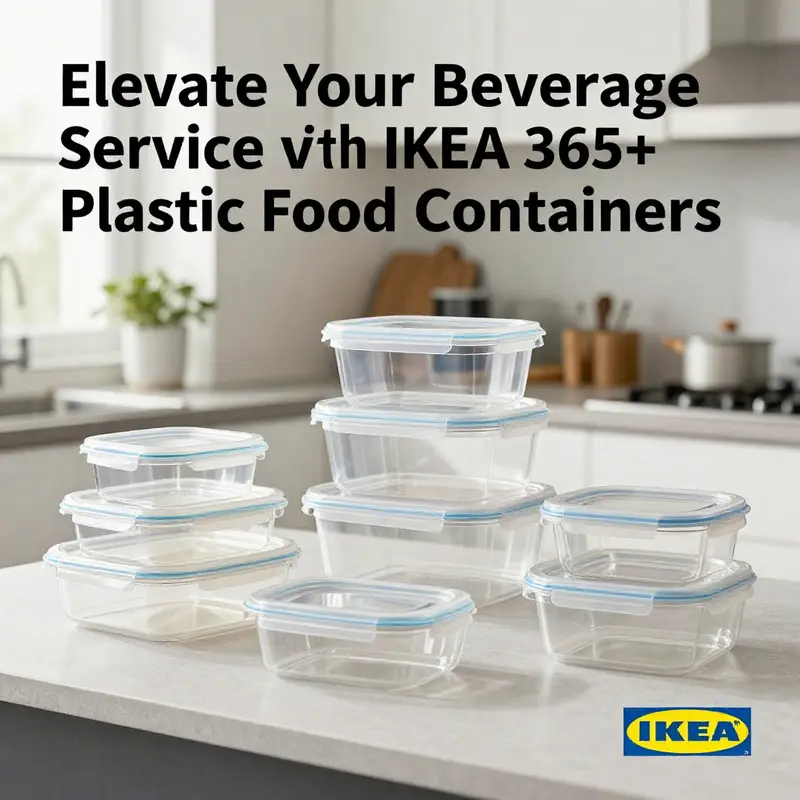 Versatile design and functionality of IKEA 365+ plastic food containers in a kitchen.