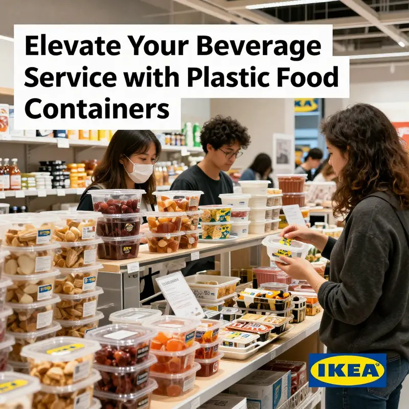 Versatile design and functionality of IKEA 365+ plastic food containers in a kitchen.