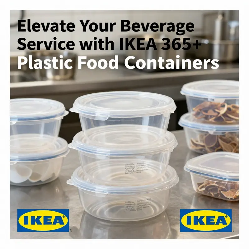 Versatile design and functionality of IKEA 365+ plastic food containers in a kitchen.