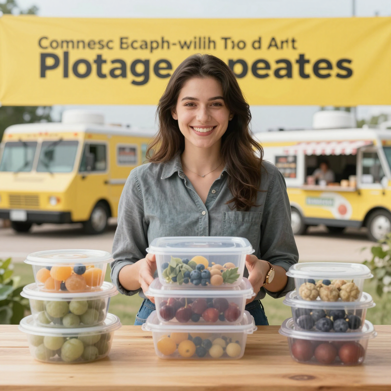 Inviting graphic for food industry professionals about plastic food storage containers