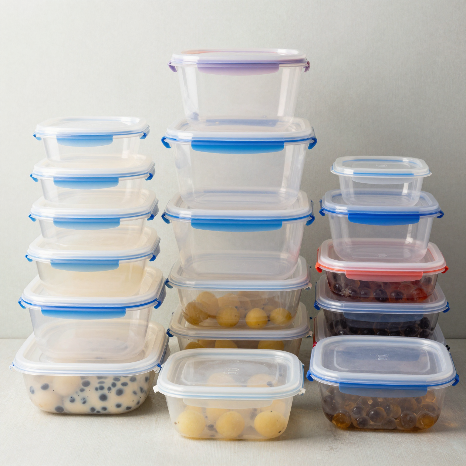 Variety of Plastic Commercial Food Storage Containers