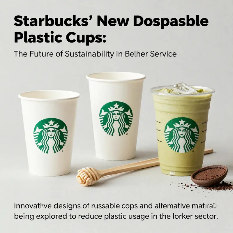 Starbucks promotes reusable options for sustainability while planning to eliminate disposable cups.