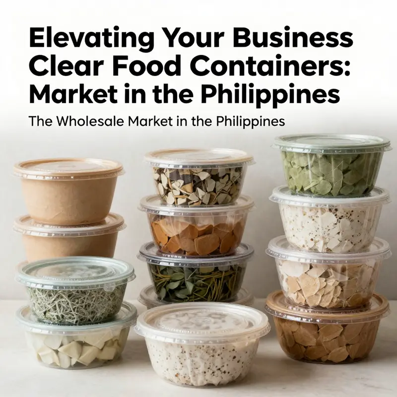 A diverse selection of clear food containers available in the Philippine wholesale market.