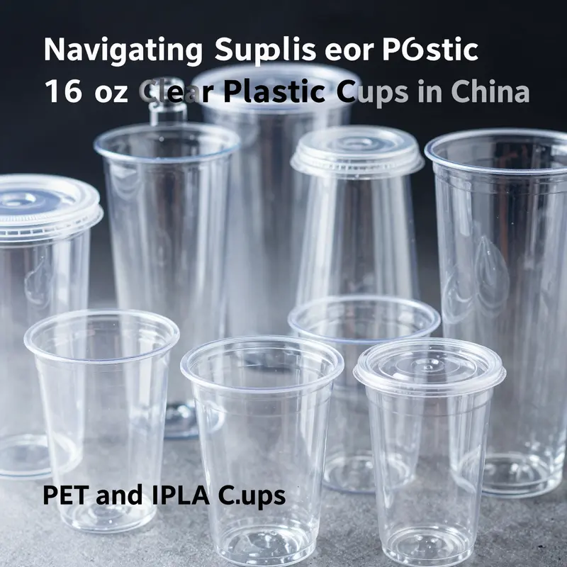A bustling market in Guangdong, highlighting suppliers of 16 oz clear plastic cups.