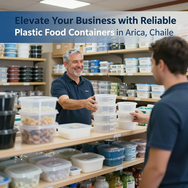 A diverse range of food-grade plastic containers available in Arica, showcasing quality and versatility.