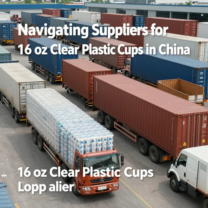 A bustling market in Guangdong, highlighting suppliers of 16 oz clear plastic cups.