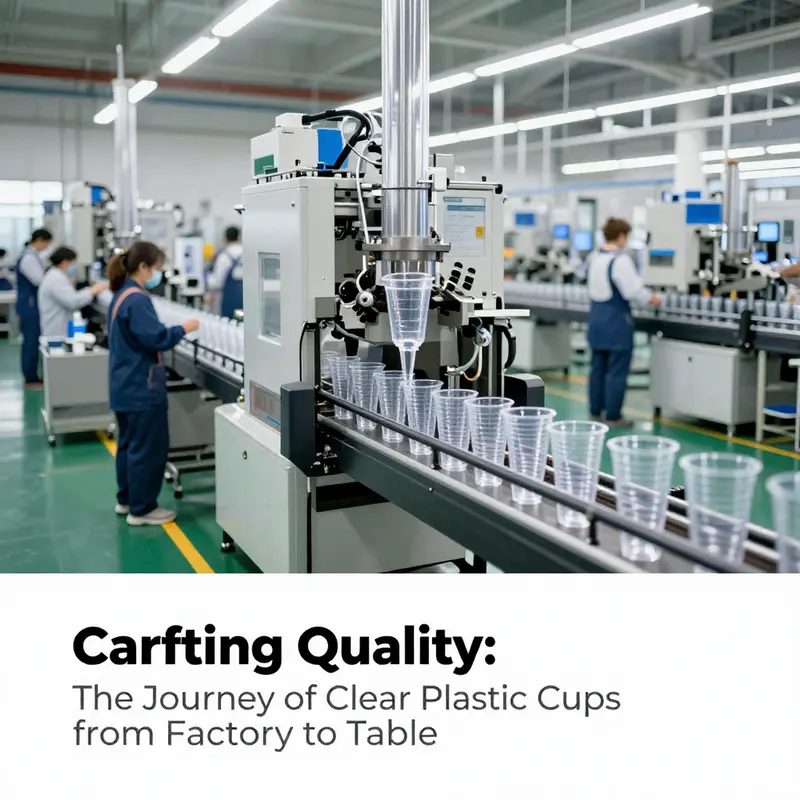 A glimpse into the manufacturing processes that produce high-quality clear plastic cups.