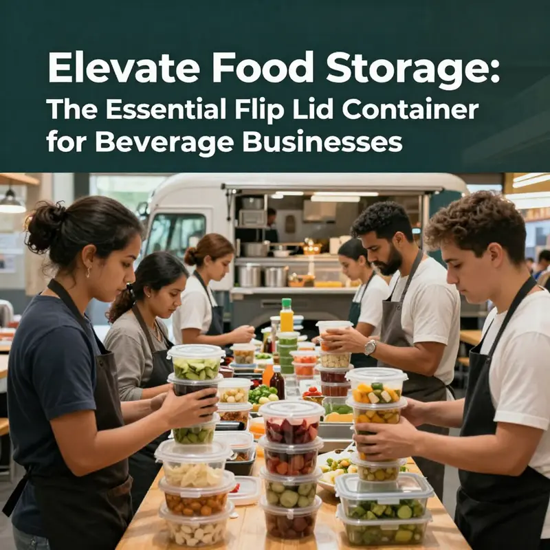 The durable and innovative design of the tall food plastic container with flip lid.