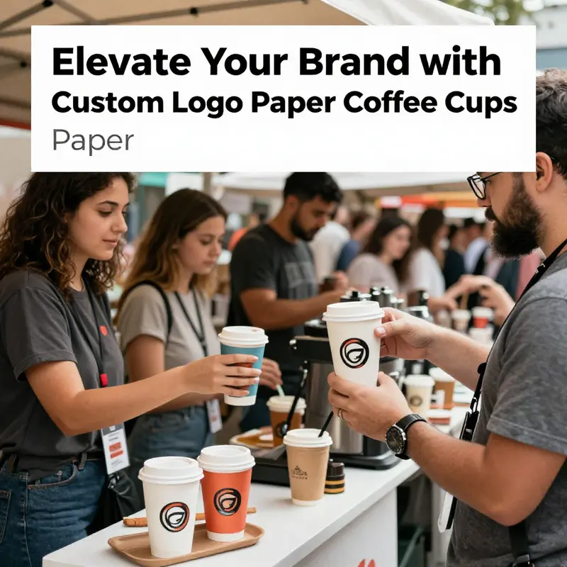 A collection of customized logo coffee cups highlighting unique branding options.