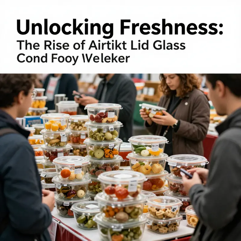 A visual representation of the bustling market dynamics surrounding airtight lid glass food containers.
