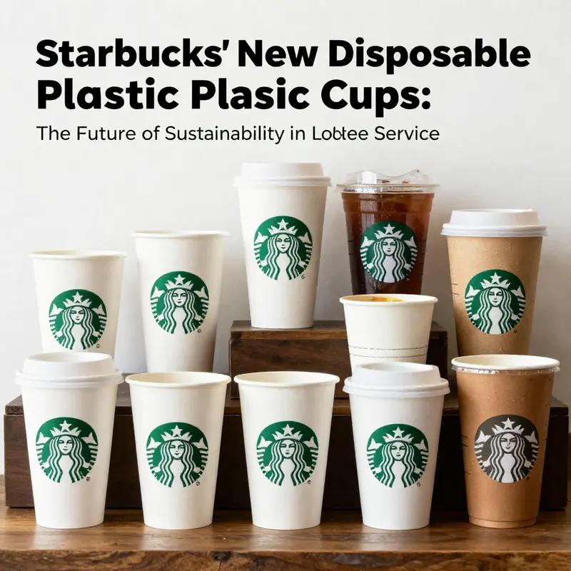 Starbucks promotes reusable options for sustainability while planning to eliminate disposable cups.