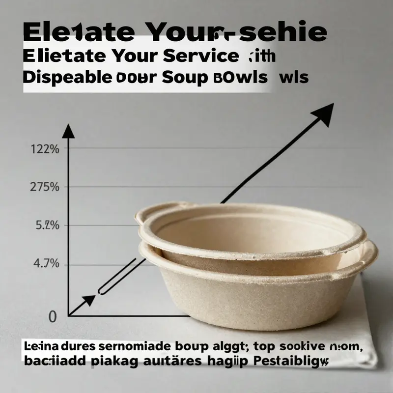 A selection of disposable paper soup bowls highlighting their variety in size, color, and features.