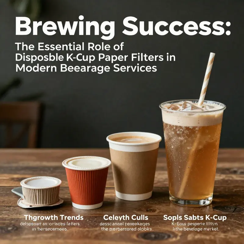 A barista skillfully brews coffee using disposable K-Cup paper filters, highlighting their role in enhancing flavor and cleanliness.
