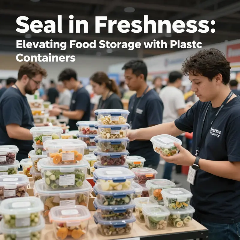 A variety of plastic food storage containers, showcasing their essential safety certifications.