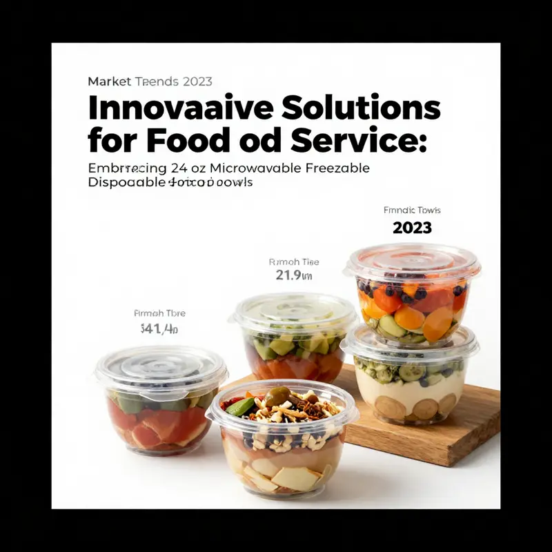 A showcase of the robust design and features of 24 oz soup bowls, perfect for hot or cold food.