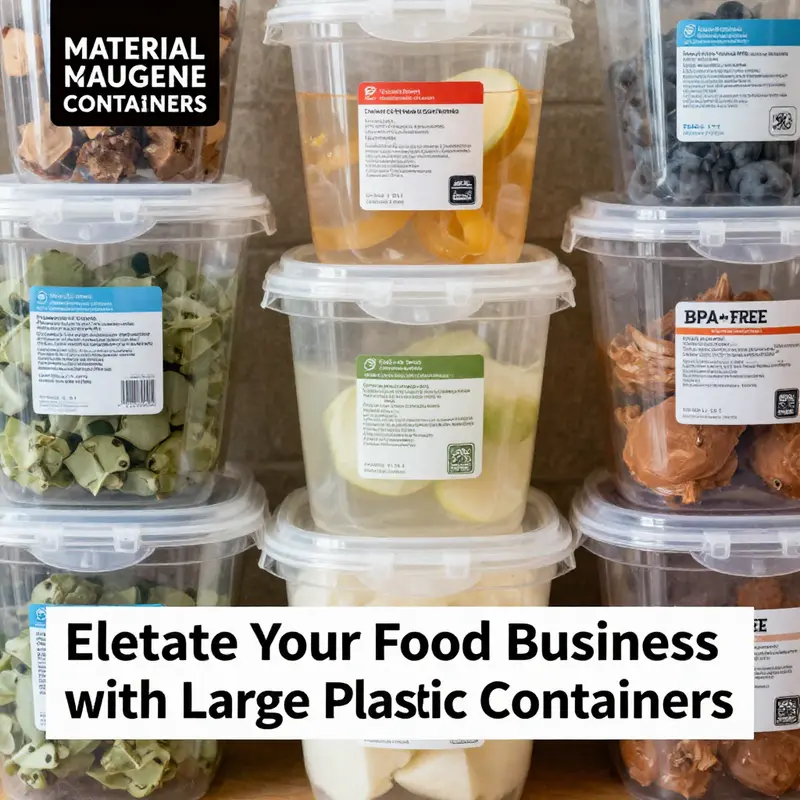 Large plastic food containers enhance meal prep efficiency while keeping ingredients fresh.
