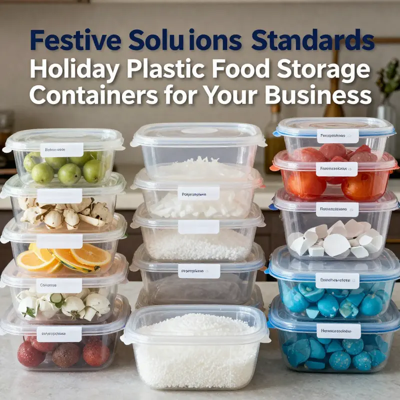 The latest design trends in holiday food storage showcase festive aesthetics.