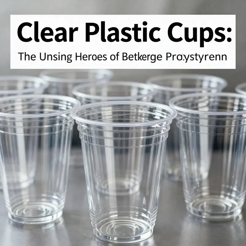 Explore the construction and properties of clear plastic cups that make them ideal for beverage service.