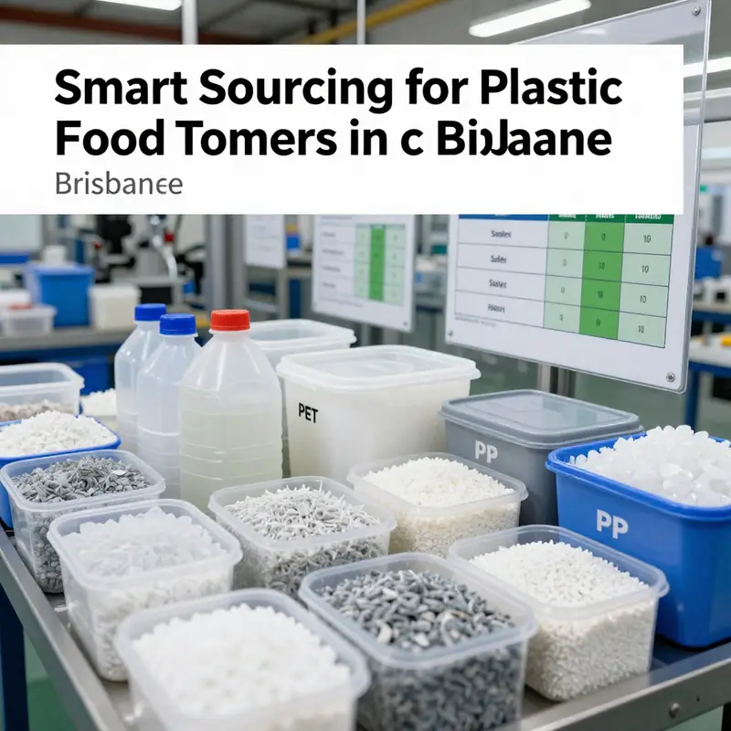 A diverse selection of plastic food containers used by Brisbane businesses highlights efficient sourcing options.