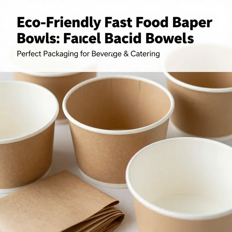 A variety of customized fast food paper bowls showcasing diverse designs, perfect for branding.
