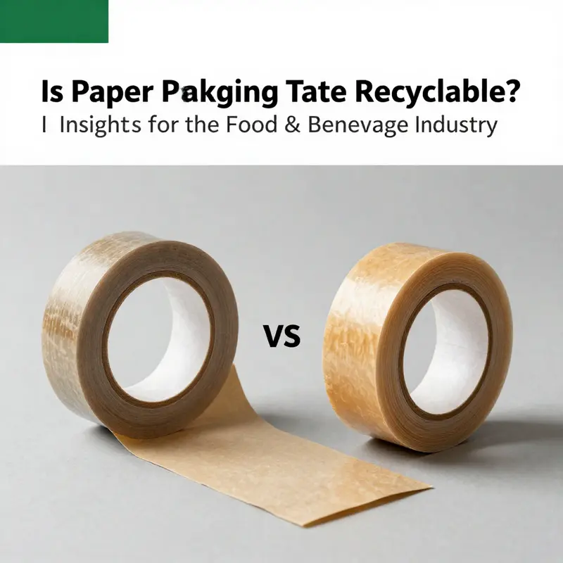 An overview of different types of paper packaging tape, highlighting materials that affect recyclability.