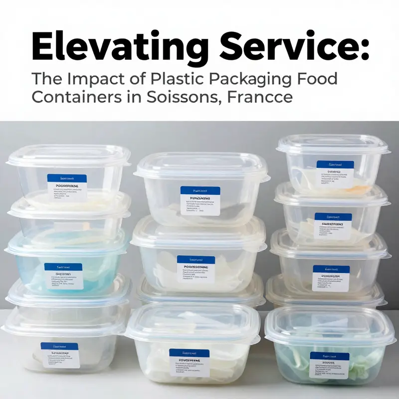 Plastic packaging trends observed in Soissons, highlighting diverse food service applications.