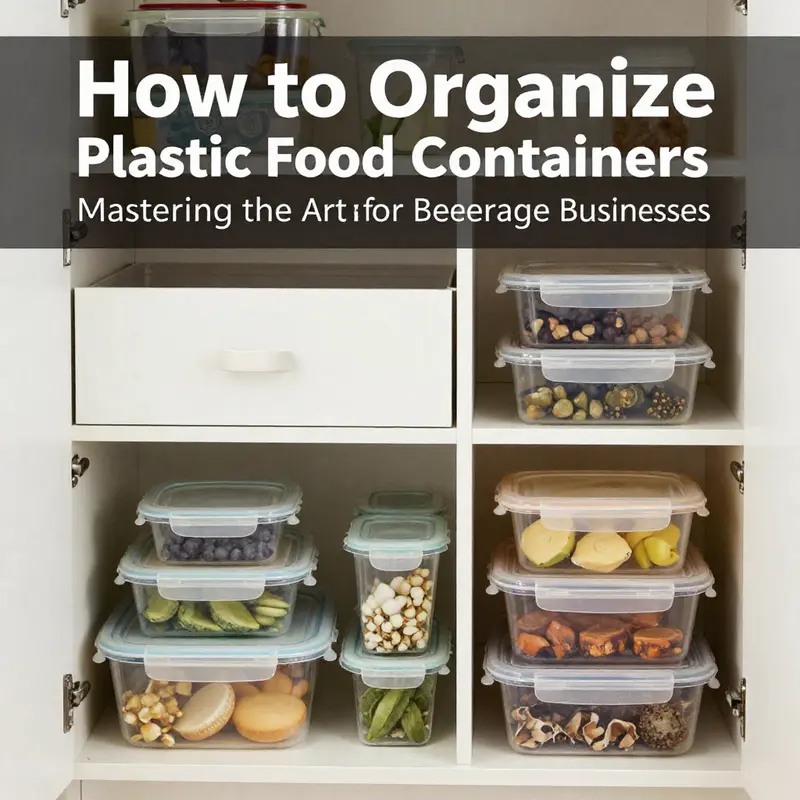 Assessing and purging plastic food containers to ensure only safe, usable items remain.