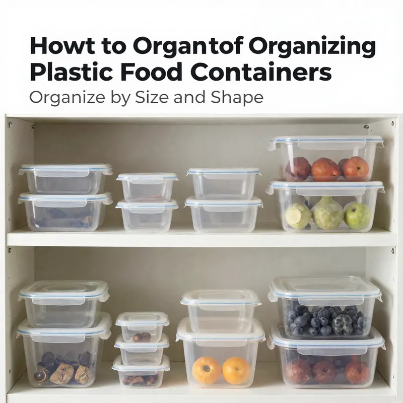 Assessing and purging plastic food containers to ensure only safe, usable items remain.