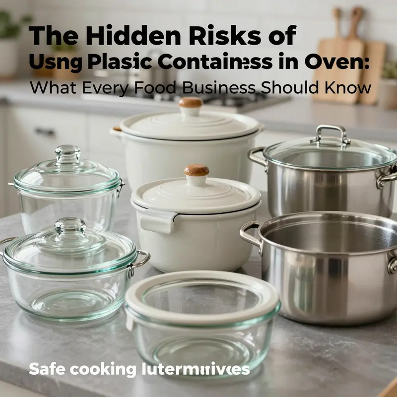 Plastic containers melting in an oven serve as a stark reminder of the hazards of using unsuitable cookware.