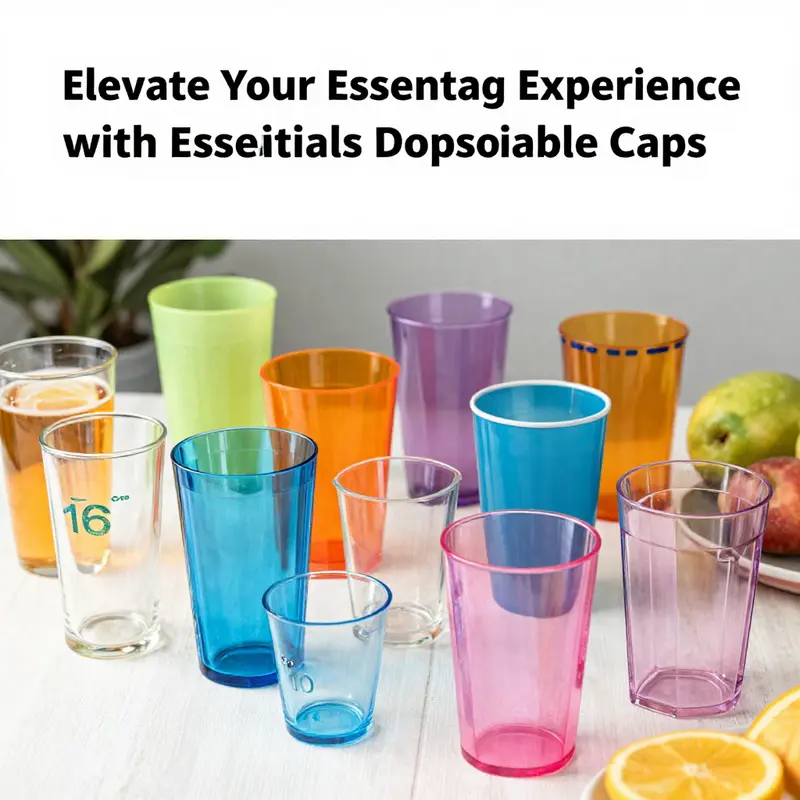 A variety of essentials disposable plastic tumblers for every occasion.