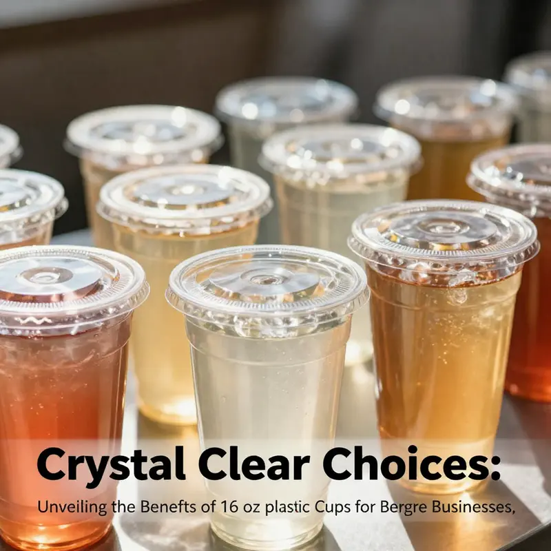 The stunning clarity and structural integrity of 16 oz plastic cups make them a preferred choice for beverages.