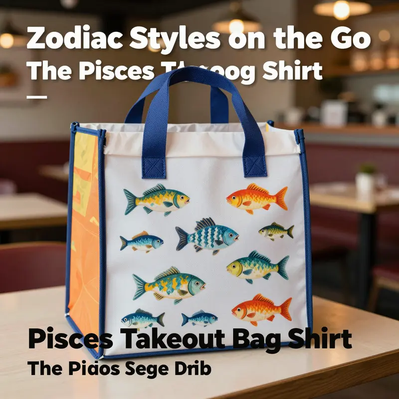 A trendy Pisces shirt showcasing the blend of astrological style and food culture.
