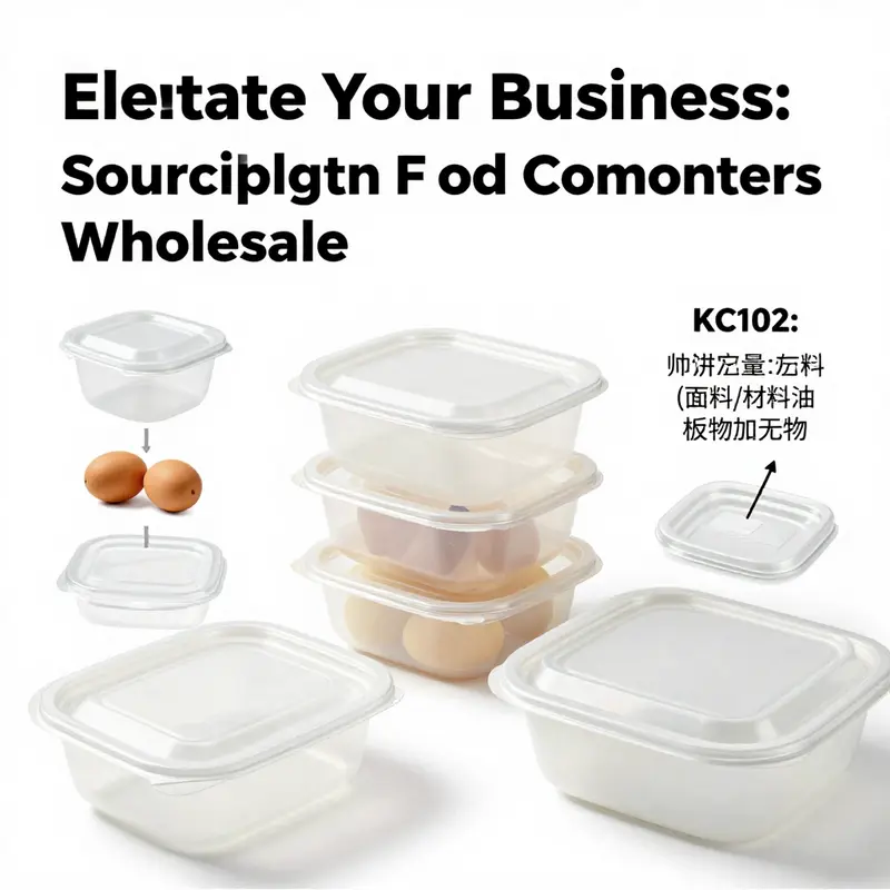 Exploring effective strategies for sourcing plastic food containers in a wholesale setting.