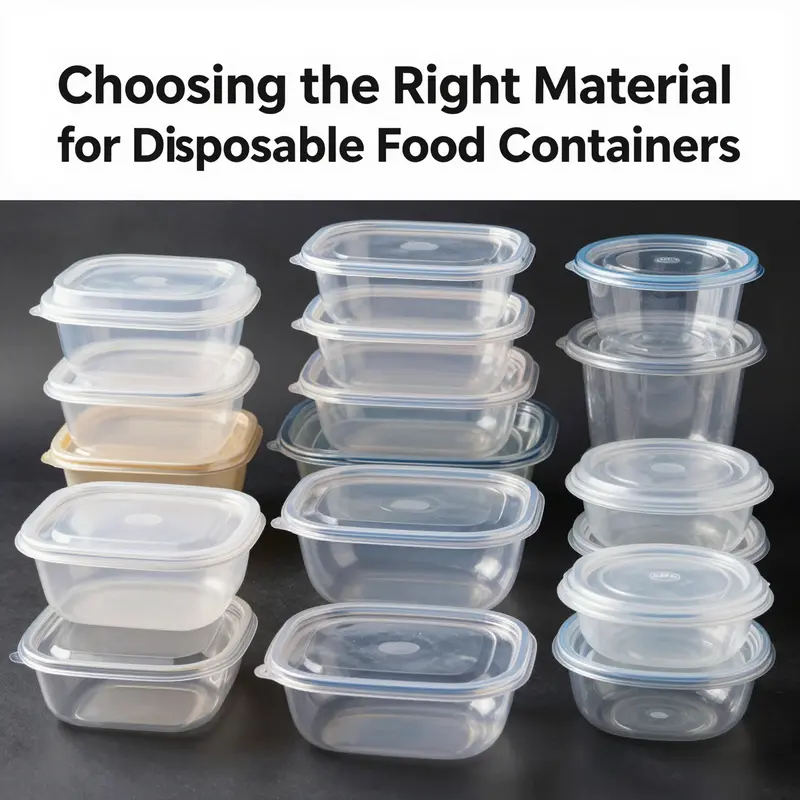 Diverse plastic food containers, ranging from takeout boxes to beverage cups, highlighting their versatility.