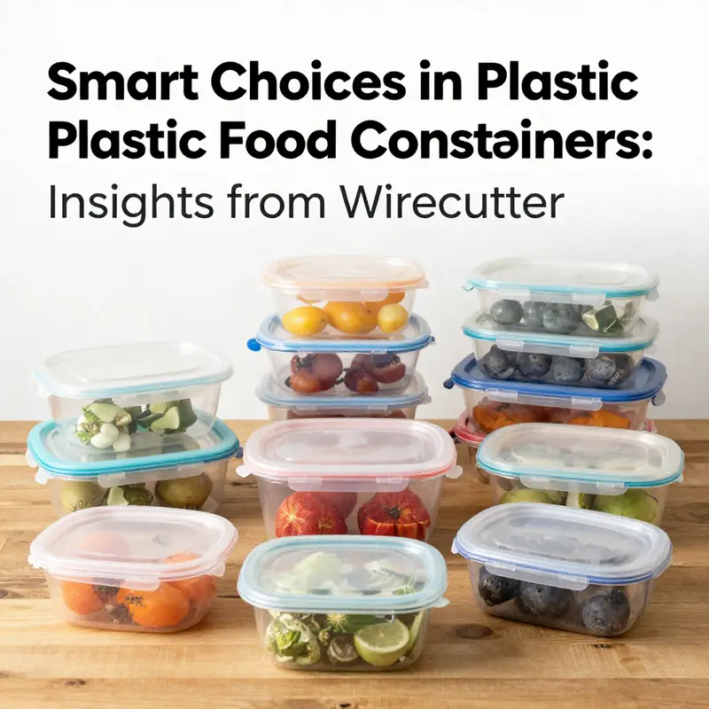 Diverse plastic food container options evaluated for functionality and design.