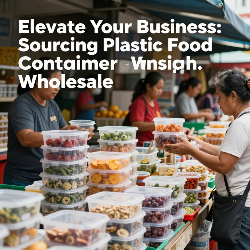 Exploring effective strategies for sourcing plastic food containers in a wholesale setting.