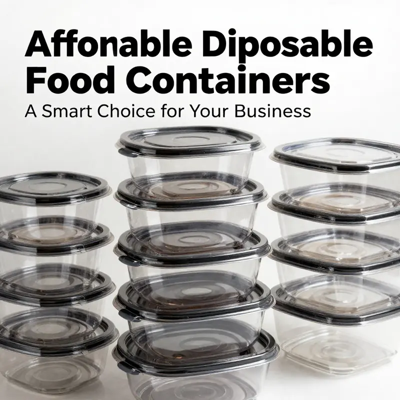 Versatile plastic food containers suitable for various applications, ideal for takeout and meal prep.