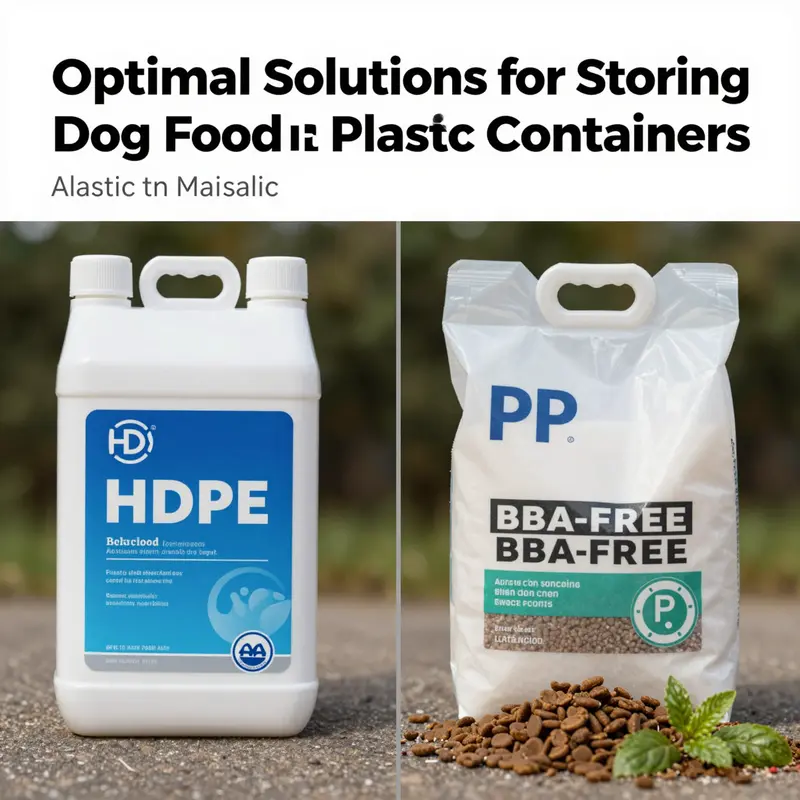 Choosing the right plastic container is vital for preserving the quality of dog food.