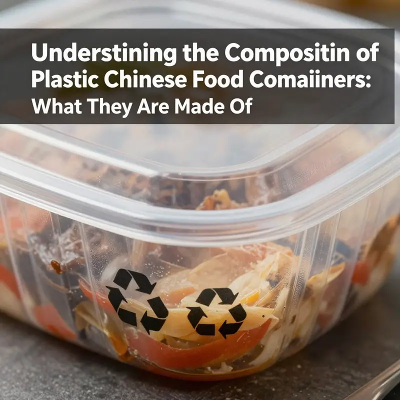 A close view of a polypropylene Chinese food container indicating its sturdy make and food-ready design.