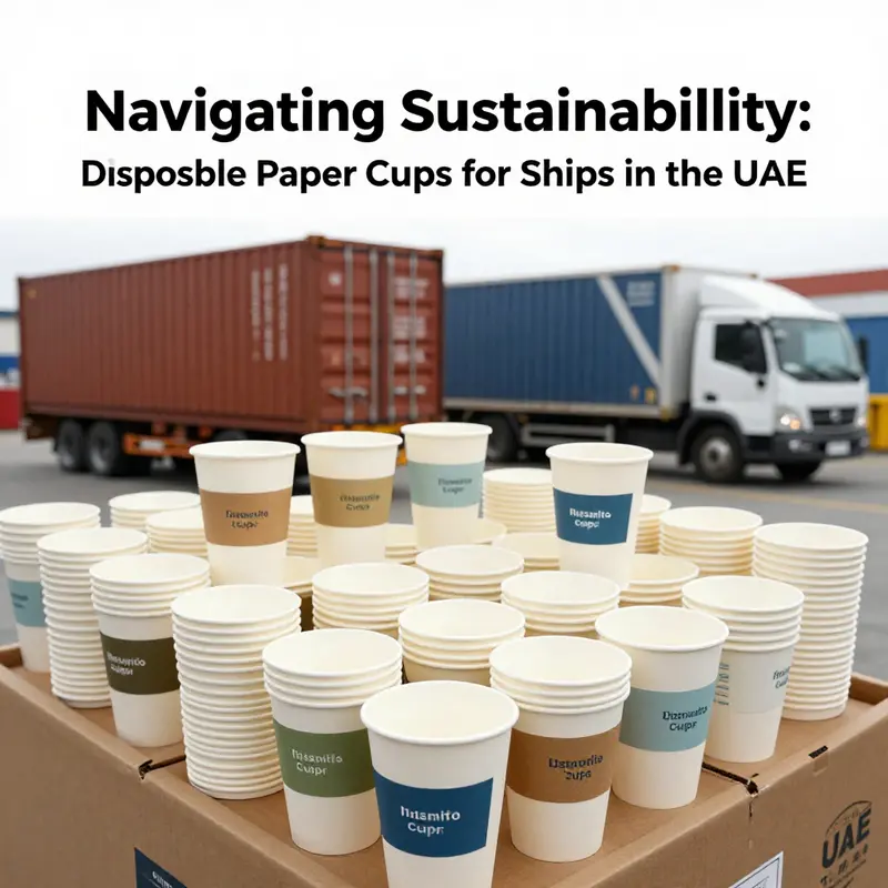 Compliant disposable paper cups are critical for service efficiency aboard ships in the UAE, under strict regulations.