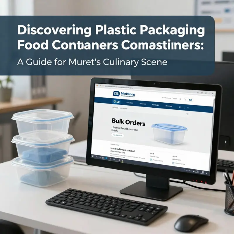 A variety of industrial-grade plastic food containers designed for restaurants and food services in Muret.