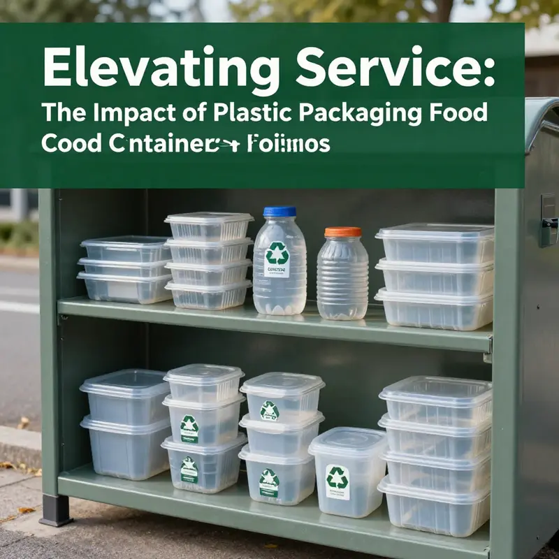 Plastic packaging trends observed in Soissons, highlighting diverse food service applications.