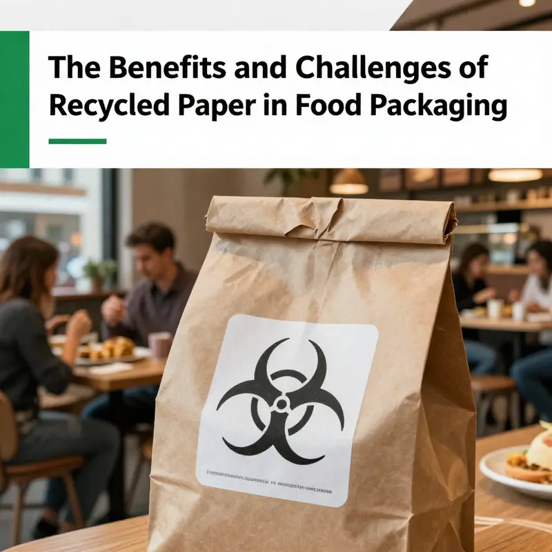 Food packaging made from recycled paper raises important health concerns regarding contamination.