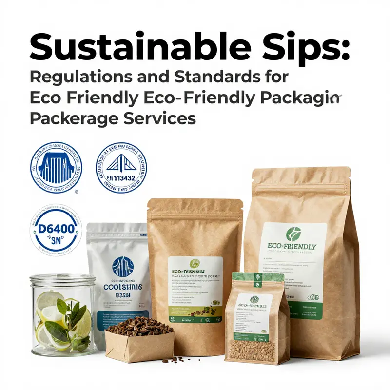 A showcase of innovative eco-friendly packaging materials that promote sustainability in food services.