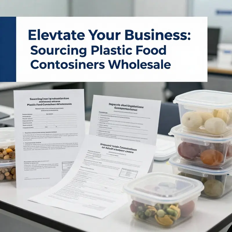 Exploring effective strategies for sourcing plastic food containers in a wholesale setting.