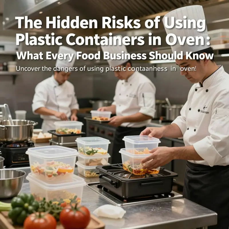 Image showing chefs in a restaurant kitchen using safe cookware, emphasizing the importance of cooking without plastic.