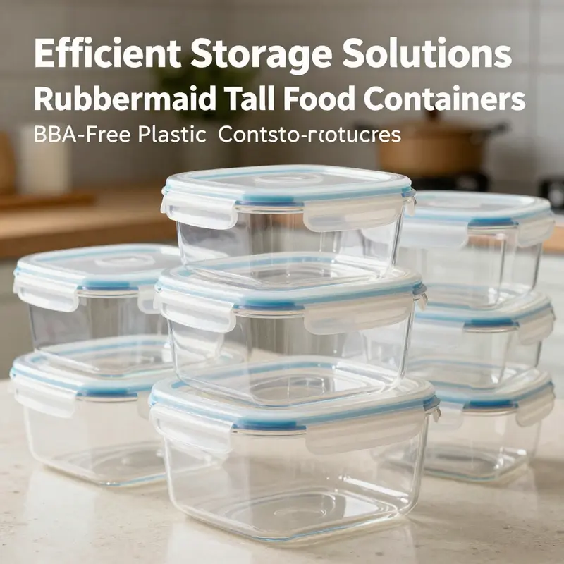 Durable BPA-free containers designed for food storage, featuring secure airtight lids.
