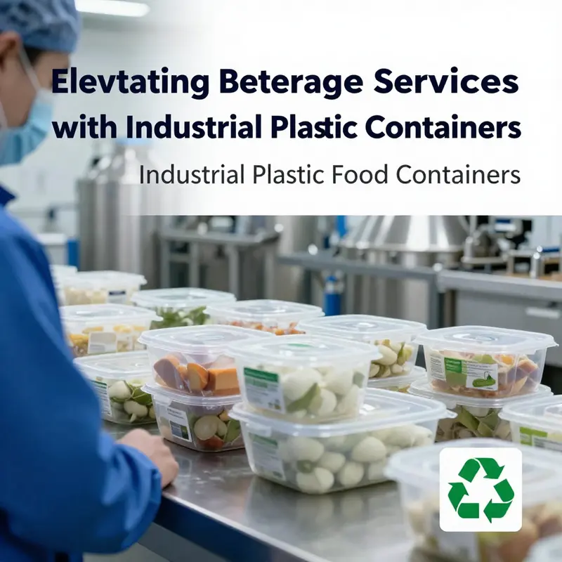 An array of industrial plastic food containers showcasing their versatility in design and material.
