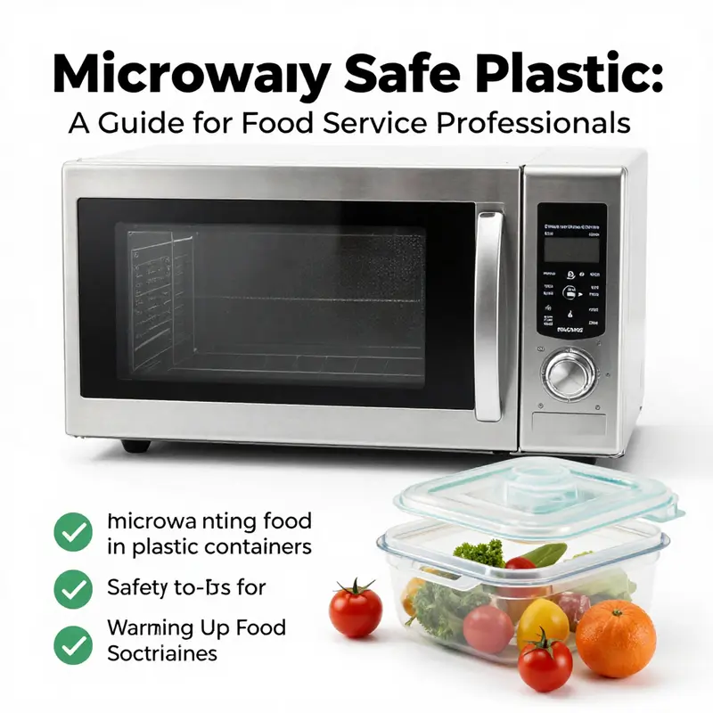A variety of plastic containers, some marked microwave-safe, indicating the importance of labeling.