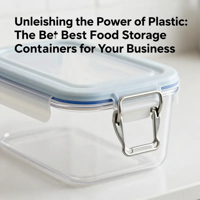 The sealing mechanism of a reliable plastic container ensures leakproof performance.